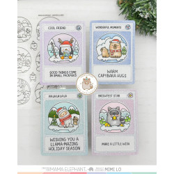 Mama Elephant WINTER GLOBES Clear Stamp