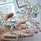 Simple Stories Simple Vintage Believe Sentiments Bits & Pieces 62pz