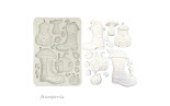 Stamperia Whispering Woods Silicon Mould A5 Boots and Pumpikin House