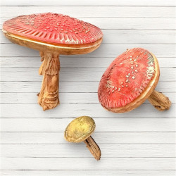 Stamperia Whispering Woods Silicon Mould A5 Mushrooms 3D