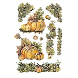 Stamperia Whispering Woods Silicon Mould A5 Pumpkins