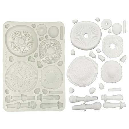Stamperia Whispering Woods Silicon Mould A5 Mushrooms 3D