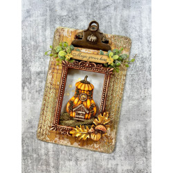 Stamperia Whispering Woods Silicon Mould A5 Boots and Pumpikin House