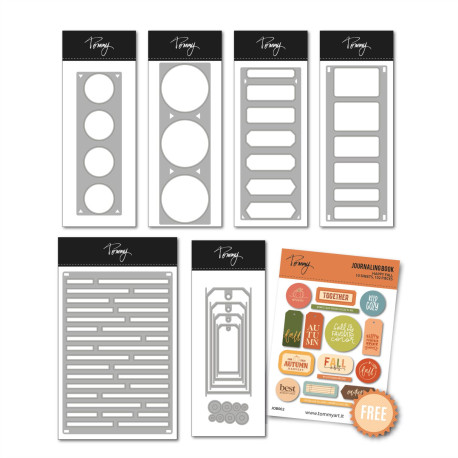 Tommy Bundle Basic Die + 6 Fustelle + 1 Journaling book HAPPY FALL in omaggio