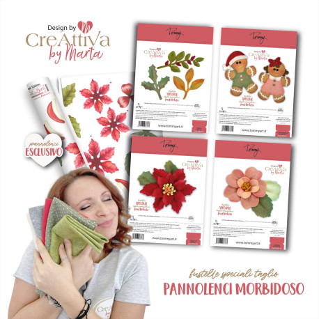Bundle I love Pannolenci + 4 fustelle per taglio pannolenci – 1 pannolenci stampato esclusivo – 1 corso online con Tommy e Marta
