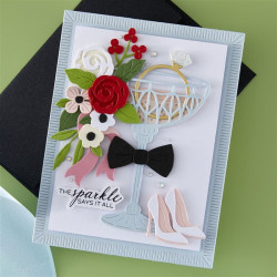 Spellbinders A Special Toast Etched Dies