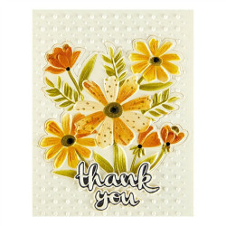 Spellbinders Thank You Bouquet 3D Folder and Stencil Bundle