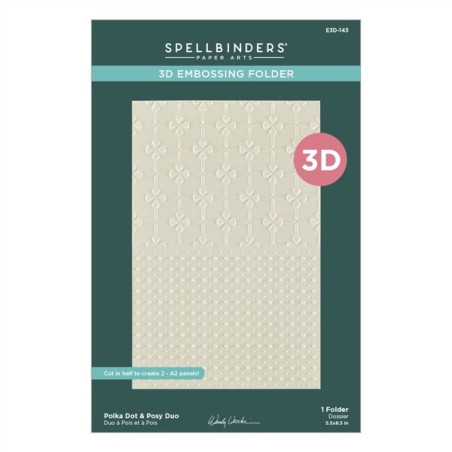 Spellbinders Polka Dot & Posy Duo 3D Embossing Folder