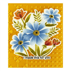 Spellbinders Polka Dot & Posy Duo 3D Embossing Folder