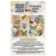 AALL & Create Radiant Florals A5 Rub-Ons Zesty Blossoms
