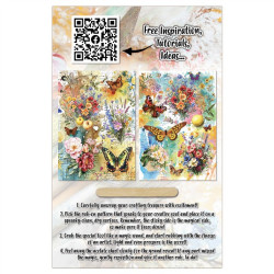 AALL & Create Radiant Florals A5 Rub-Ons Zesty Blossoms