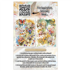 AALL & Create Radiant Florals A5 Rub-Ons Citrus Kissed Meadows