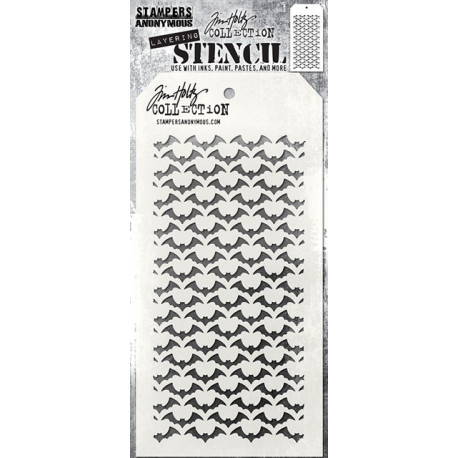 STAMPERS ANONYMOUS Tim Holtz Batground Layering Stencil