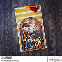 Stamping Bella Tiny Townie Wizard in Training with Owl
