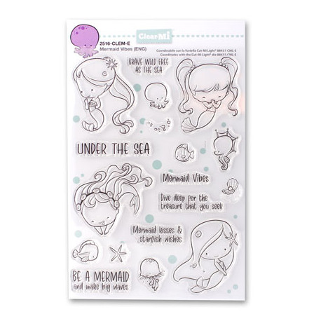 Timbro Clear-Mi 2516-CLEM-E Mermaid Vibes (INGLESE)