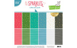 LAWN FAWN All The Sparkles Paper Pack 30x30m CON FOIL ORO