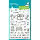 LAWN FAWN Caroling Mice Clear Stamps