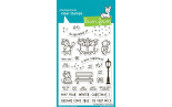 LAWN FAWN Caroling Mice Clear Stamps
