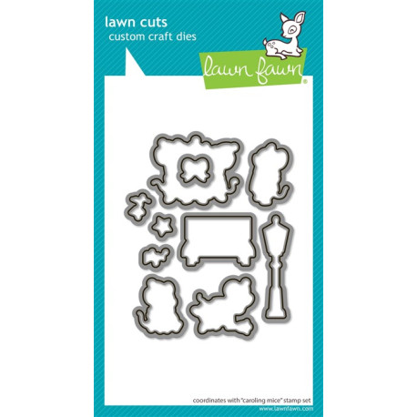 LAWN FAWN Caroling Mice Cuts