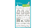 LAWN FAWN Cozy Cats Clear Stamps