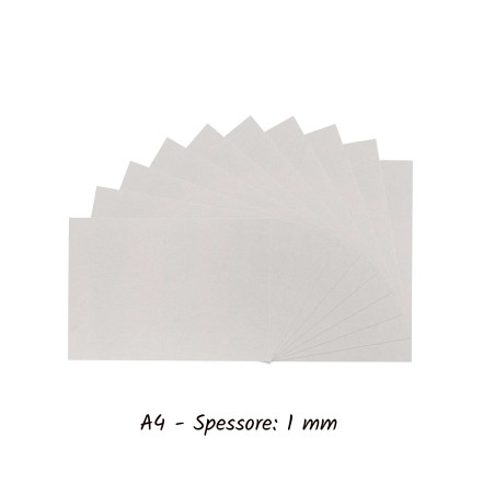 5 FOGLI Chipboard 1mm A4