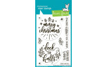LAWN FAWN Big Messages: Christmas Clear Stamps
