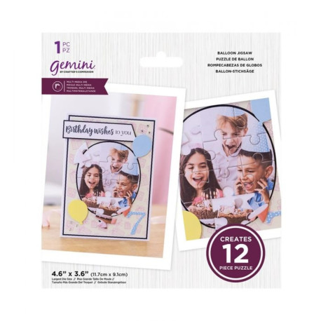 Gemini Balloon Jigsaw Multi Media Dies