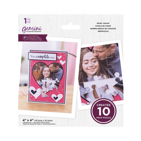 Gemini Heart Jigsaw Multi Media Dies