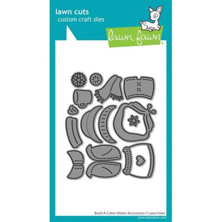 LAWN FAWN Build-a-Critter Winter Accessories Cuts
