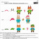 LAWN FAWN Build-a-Critter Christmas Accessories Cuts