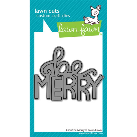 LAWN FAWN Giant Be Merry Cuts
