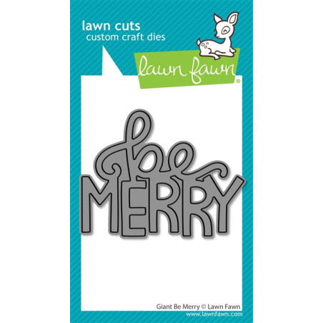 LAWN FAWN Giant Be Merry Cuts