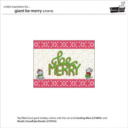 LAWN FAWN Giant Be Merry Cuts
