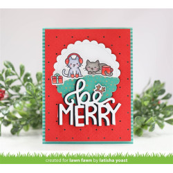LAWN FAWN Giant Be Merry Cuts