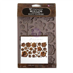Prima Marketing Rusty Flowers Decor Mould
