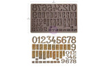 Prima Marketing Letterpress Numbers Decor Mould
