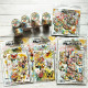 AALL & Create Radiant Florals A5 Rub-Ons Zesty Blossoms