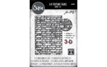 Sizzix 3D Texture Fades by Tim Holtz A5 Brickwork 666958