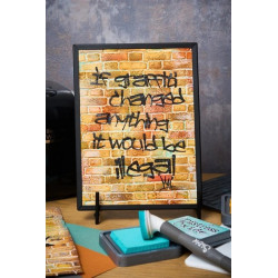 Sizzix 3D Texture Fades by Tim Holtz A5 Brickwork 666958