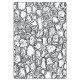 Sizzix 3D Texture Fades by Tim Holtz A5 Cobblestone 666959