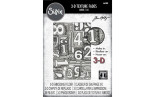 Sizzix 3D Texture Fades by Tim Holtz A5 Numbered 667081