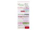 Rosie's Studio Peppermint Twist Sticker Book 6 fogli