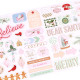 Rosie's Studio Peppermint Twist Chipboard Stickers 2 fogli