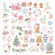 Rosie's Studio Peppermint Twist Cardstock Diecut Ephemera FOILED 110pz