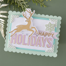 Rosie's Studio Peppermint Twist Cardstock Diecut Ephemera FOILED 110pz