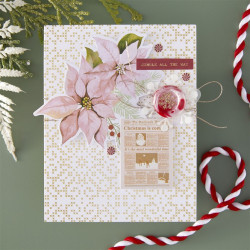 Rosie's Studio Peppermint Twist Cardstock Diecut Ephemera FOILED 110pz