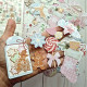 Rosie's Studio Peppermint Twist Cardstock Diecut Ephemera FOILED 110pz