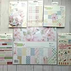 Rosie's Studio Peppermint Twist Cardstock Diecut Ephemera FOILED 110pz