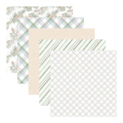 Rosie's Studio Peppermint Twist Paper Pack 30x30cm con FOIL ORO