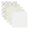 Rosie's Studio Peppermint Twist Paper Pack 30x30cm con FOIL ORO